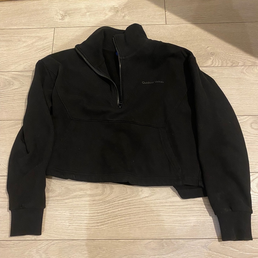 Outdoor Voices Black and Blue Pullover